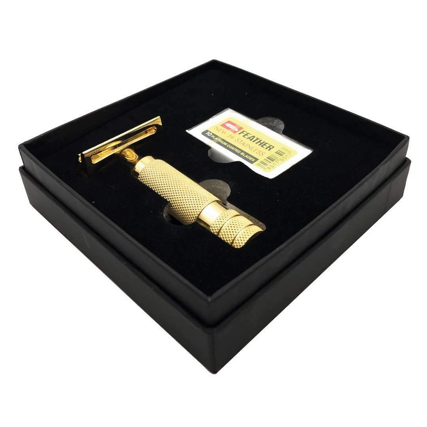 Barbarossa Brothers The Ottoman: 3 Piece Double Edge Razor - Gold: The Ottoman Double Edge Razor is one of the world's heaviest safety razors, designed to glide through the thickest of beards. The 3 piece design features a closed comb head and an extra wide knurled handle, providing great control in the slippiest of conditions. The closed comb allows for a super close shave whilst limiting exposure to the blade, allowing for a rewarding but comfortable shave.