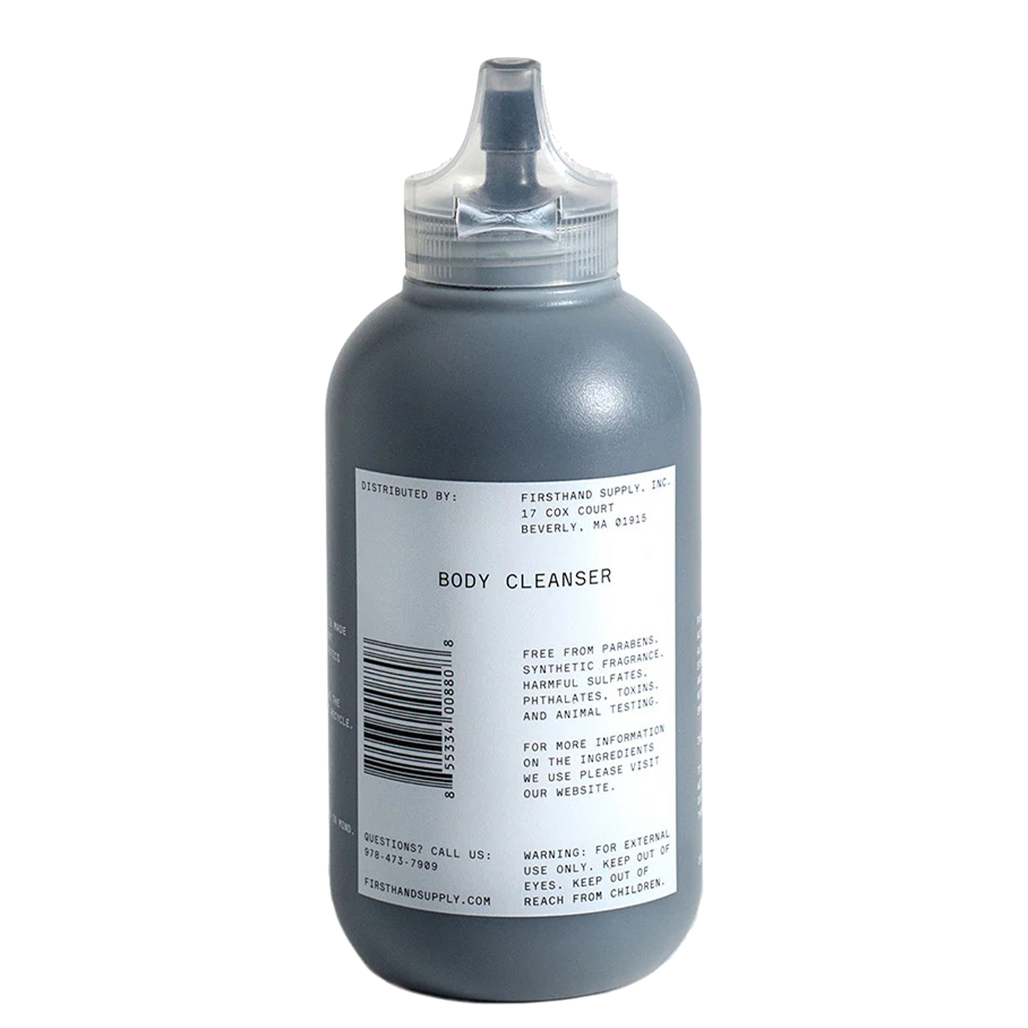 Firsthand Body Cleanser: A gentle yet thorough cleansing solution - this activated charcoal cleanser effectively strips away excess oils and dirt on the body while chamomile extract and aloe vera soften and soothe the skin to leave you feeling revived and refreshed.