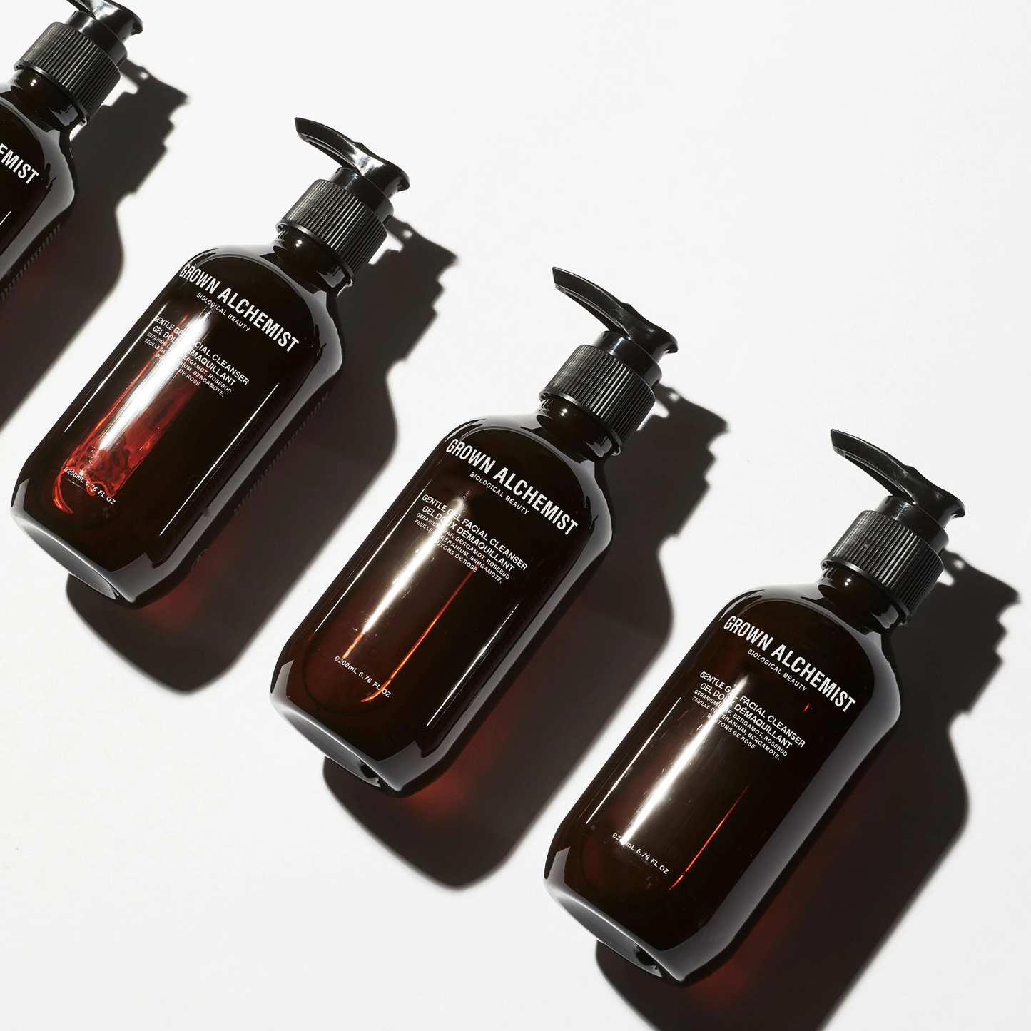 Grown Alchemist Gentle Gel Facial Cleanser: This delicate blend of botanical extracts gently removes impurities from sensitive facial skin without stripping, allowing skin to breathe freely leaving skin thoroughly cleansed, calm and soothed.