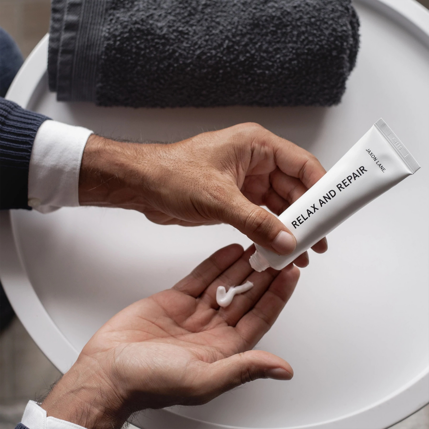 Jaxon Lane Anti-Aging Face Moisturizer: Our powerhouse anti-aging moisturizer hydrates without being oily, and is packed with ingredients proven to prevent and repair the signs of aging. Winner of GQ Award for "Best Moisturizer".