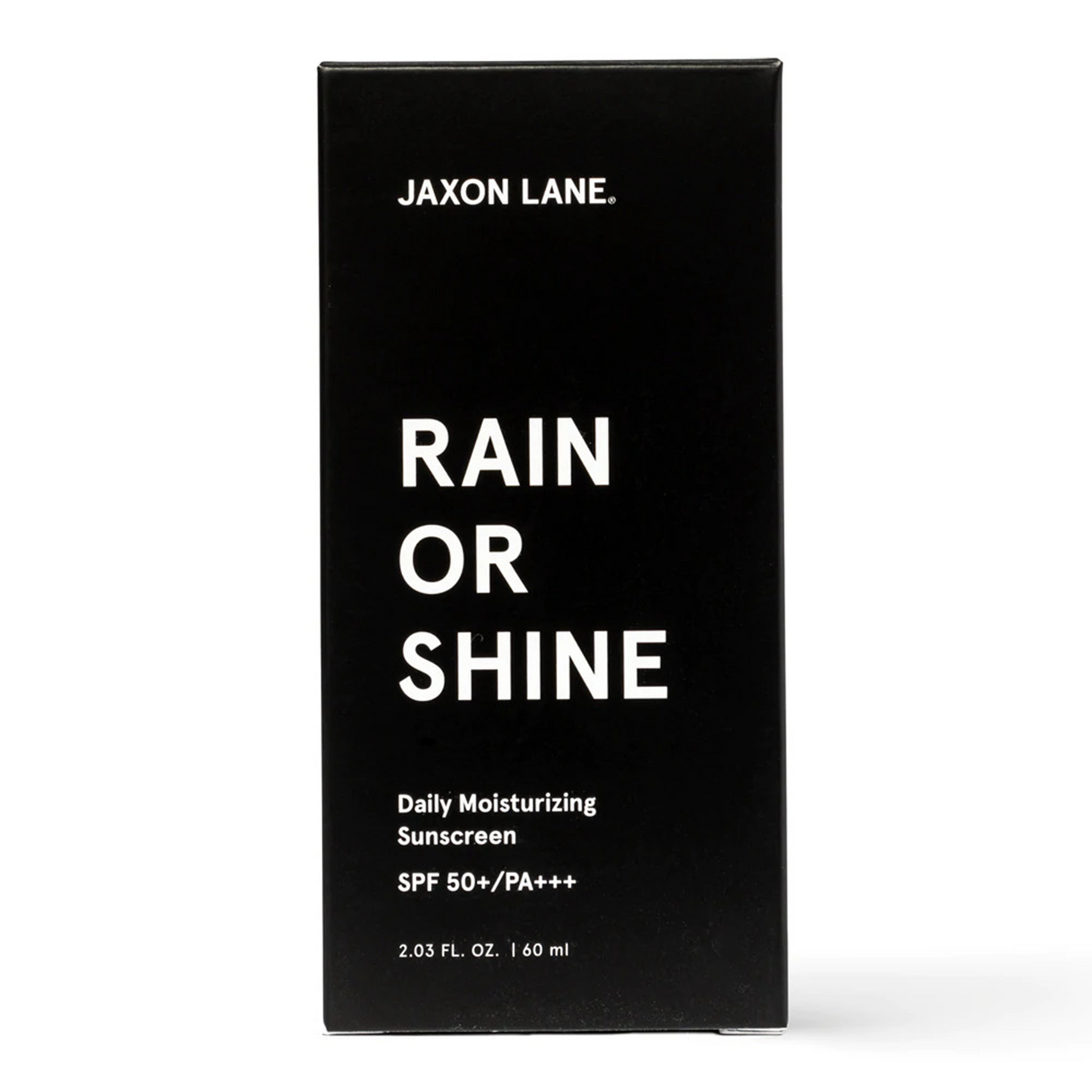 Jaxon Lane Rain Or Shine Daily Moisturizing Sunscreen: No white cast, oil-free, hassle free sunscreen.  2x award winning sunscreen that goes on smooth and dries clear, so you can feel safe and look great.
