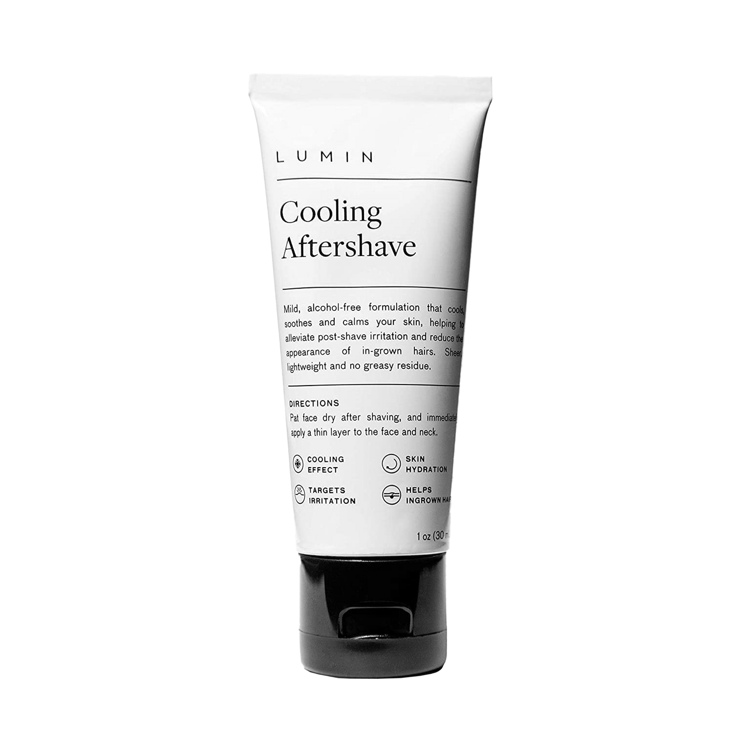 Lumin Cooling After Shave: A safe, mild solution meant to soothe and calm your skin after shaving. It's sheer. It's lightweight. And, it's anything but greasy.  Start reducing the appearance of in-growns and redness with our no-alcohol formulation.