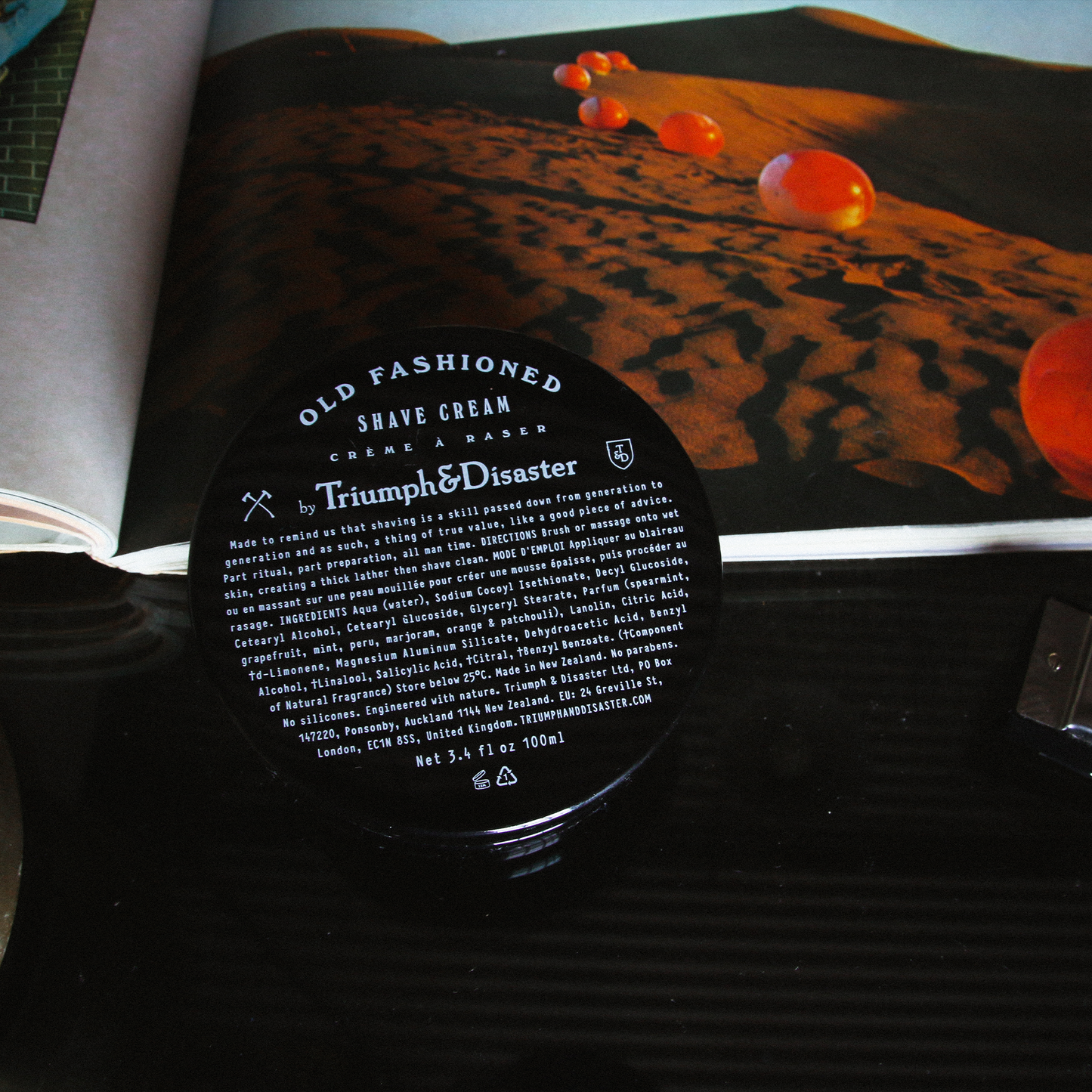 Triumph and Disaster Old Fashioned Shave Cream: Shave Cream reminds us that shaving is a skill passed down from generation to generation & a thing of true value, like a good piece of advice. It's part ritual, part preparation, all 'you' time. Shave Cream delivers a great shave without any of the nasties we frown upon. Unique aromas of old school medicinal notes, bright, fresh citrus tones and a hint of Turkish barbershop at the back end, evoke a sense of tradition & nostalgia befitting a morning ritual.