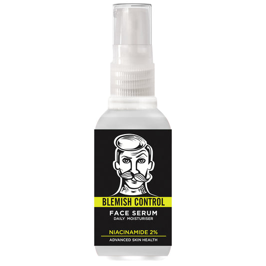 Barber Pro Niacinamide 2% Face Serum: The BARBER PRO Blemish Control Face Serum is a daily moisturizer enriched with Niacinamide which balances the skin, prevents breakouts and improves texture. Utilizing the powerful ingredients, Niacinamide, Cica and Chia Seed, this post shower product will help you to tackle acne and blemishes to achieve smooth, calm skin.