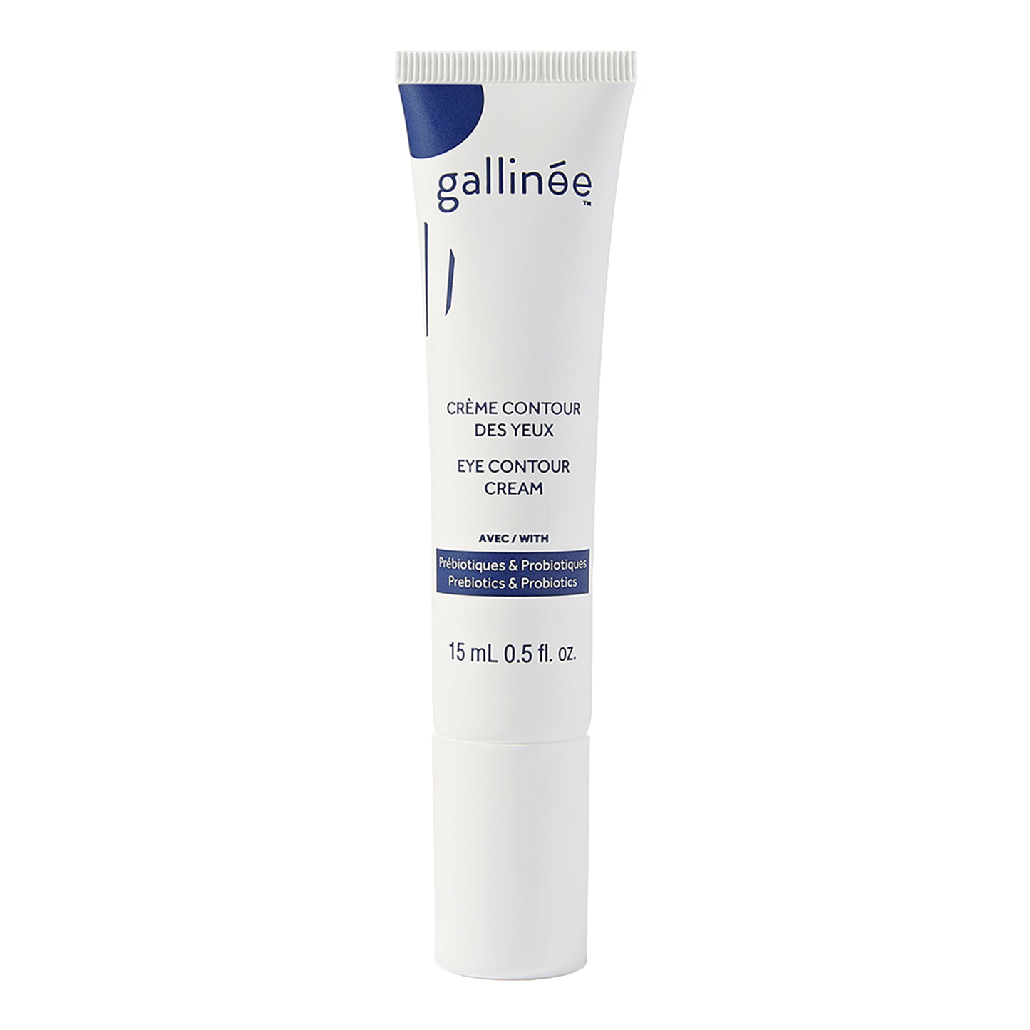 Gallinee Probiotic Eye Contour Cream: A concentrate of innovation and the best eye cream for sensitive eyes.  Support the fragile skin around the eyes thanks to probiotics and prebiotics.