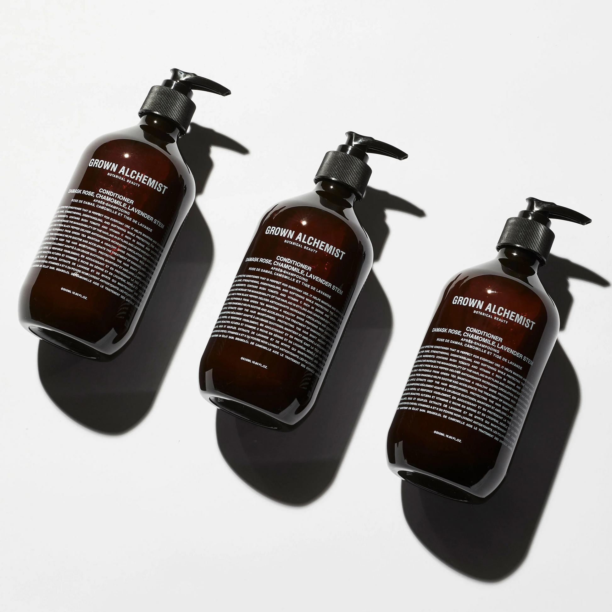 Grown Alchemist Conditioner: A highly effective conditioner that is perfect for everyday use. It helps maintain and enhance a healthier shine, strengthening, disentangling, and softening while protecting the hair shaft.