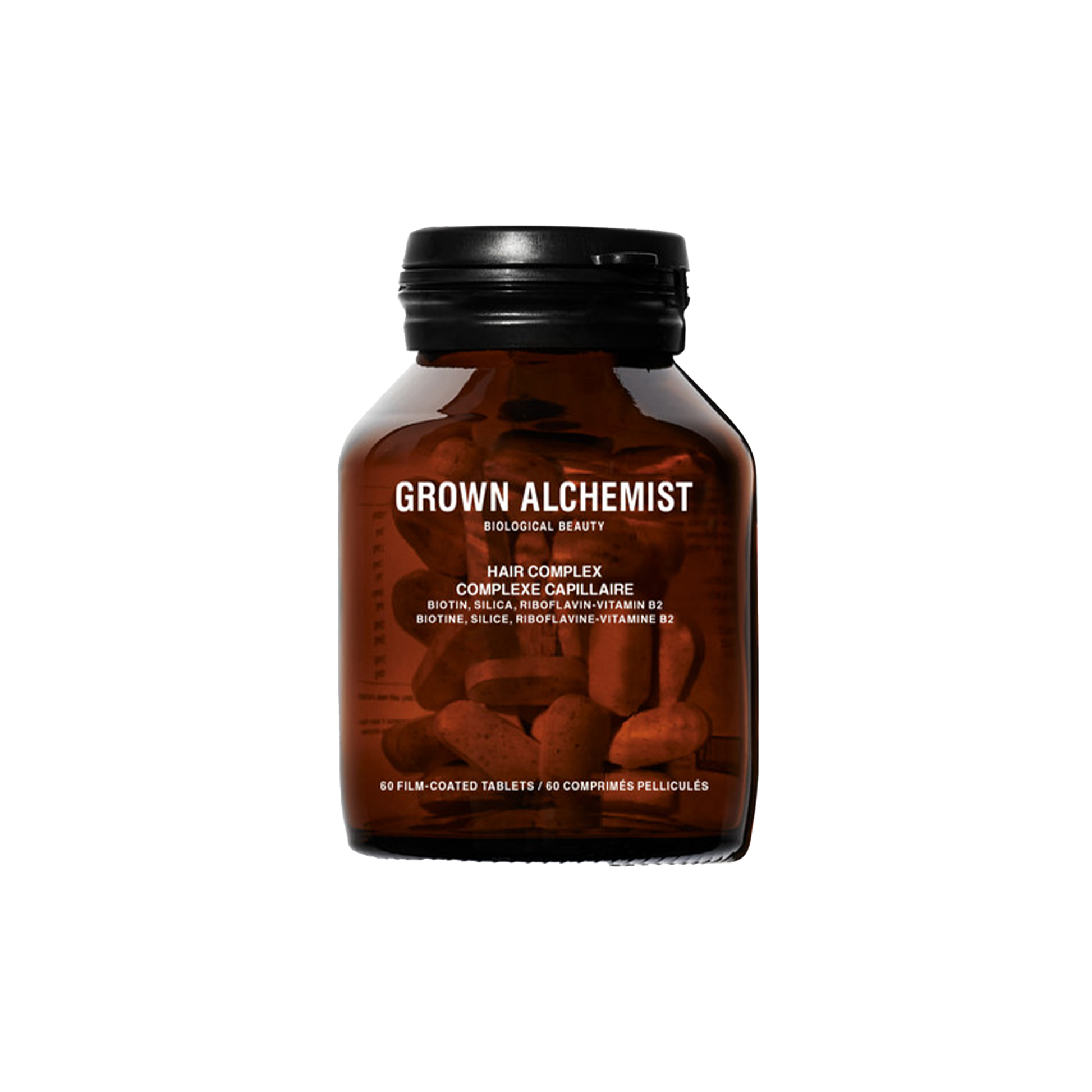 Grown Alchemist Hair Complex: Formulated to support the body’s tissue repair process and provide the building block for healthy hair growth and repair. Bitoin improves your body’s Keratin formation (a protein responsible for hair structure). Silica and Riboflavin are essential for tissue repair and regeneration, resulting in healthier hair growth.