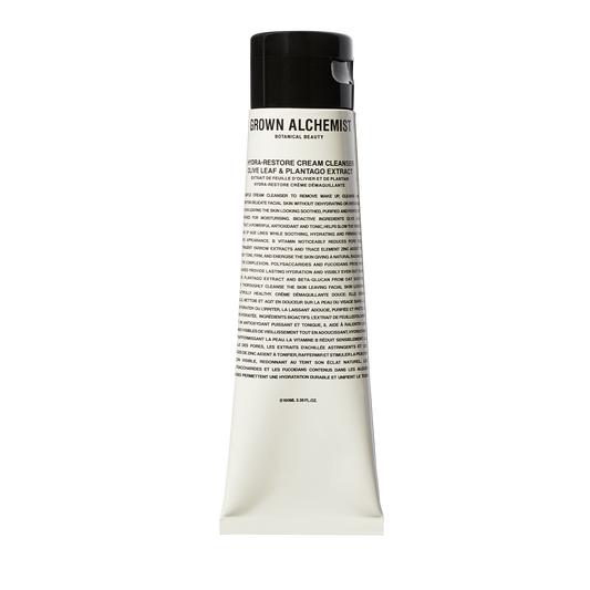 Grown Alchemist Hydra-Restore Cream Cleanser: A gentle cream cleanser to remove make up, cleanse and condition delicate facial skin without dehydrating or irritating, leaving it looking soothed, purified and perfectly prepared for moisturizing.