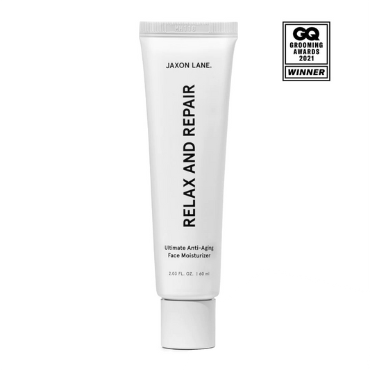 Jaxon Lane Anti-Aging Face Moisturizer: Our powerhouse anti-aging moisturizer hydrates without being oily, and is packed with ingredients proven to prevent and repair the signs of aging. Winner of GQ Award for "Best Moisturizer".