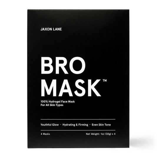 Jaxon Lane Hydrogel Sheet Mask: The original Bro Mask is the only 3x award winning sheet mask designed just for men. The Bro Mask is dermatologist recommended, and has a cult following with celebrities to achieve an instant healthy glow before photoshoots and events.