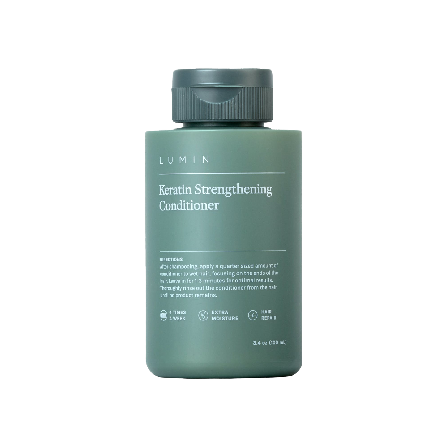 Lumin Advanced Keratin Fortifying Conditioner: Deep hydration for strong, healthy hair.
