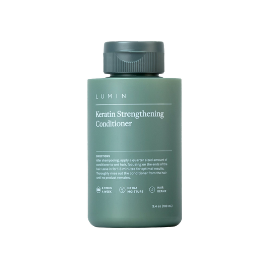 Lumin Advanced Keratin Fortifying Conditioner: Deep hydration for strong, healthy hair.