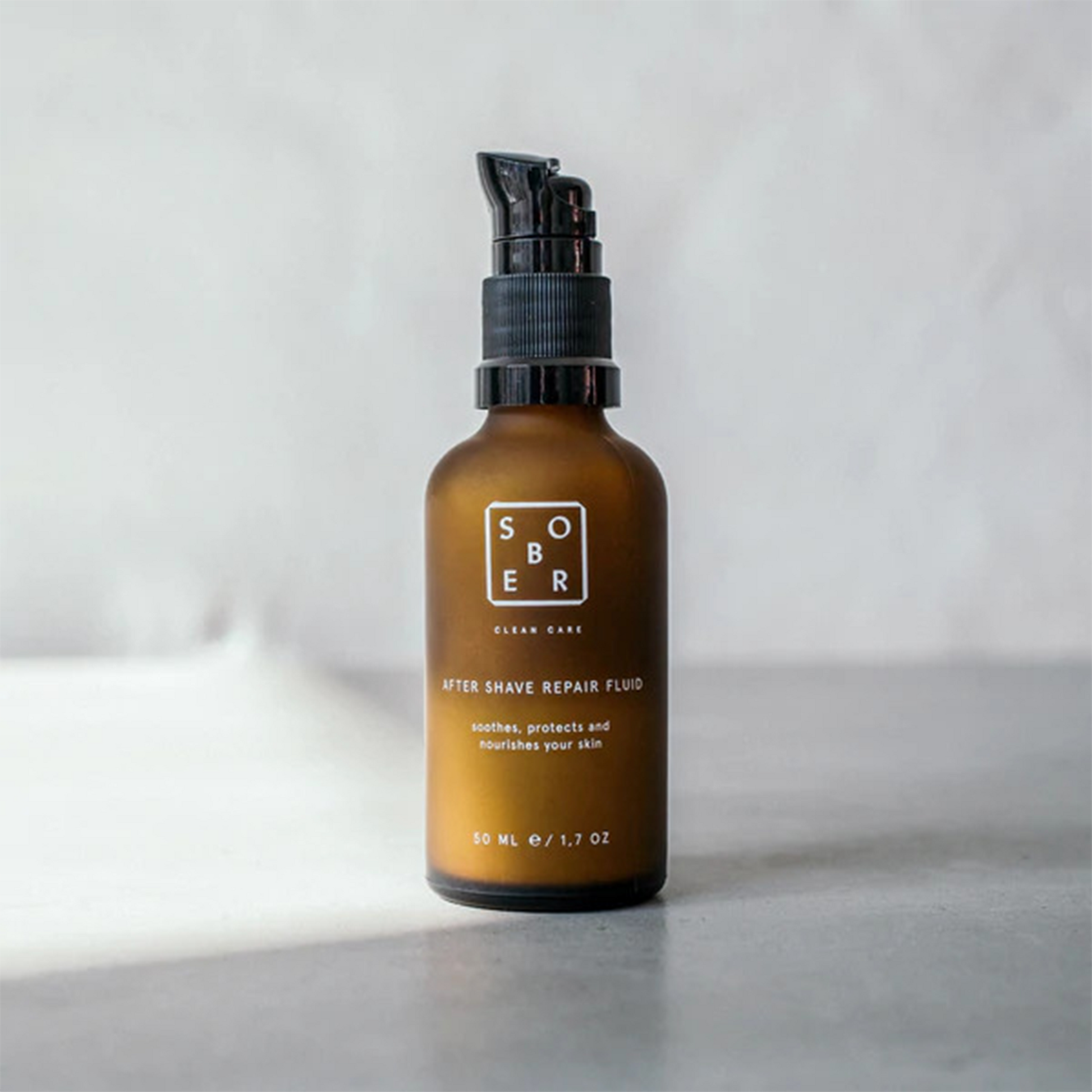 Sober After Shave Repair Fluid: Soothes, protects and cares for the skin after shaving.