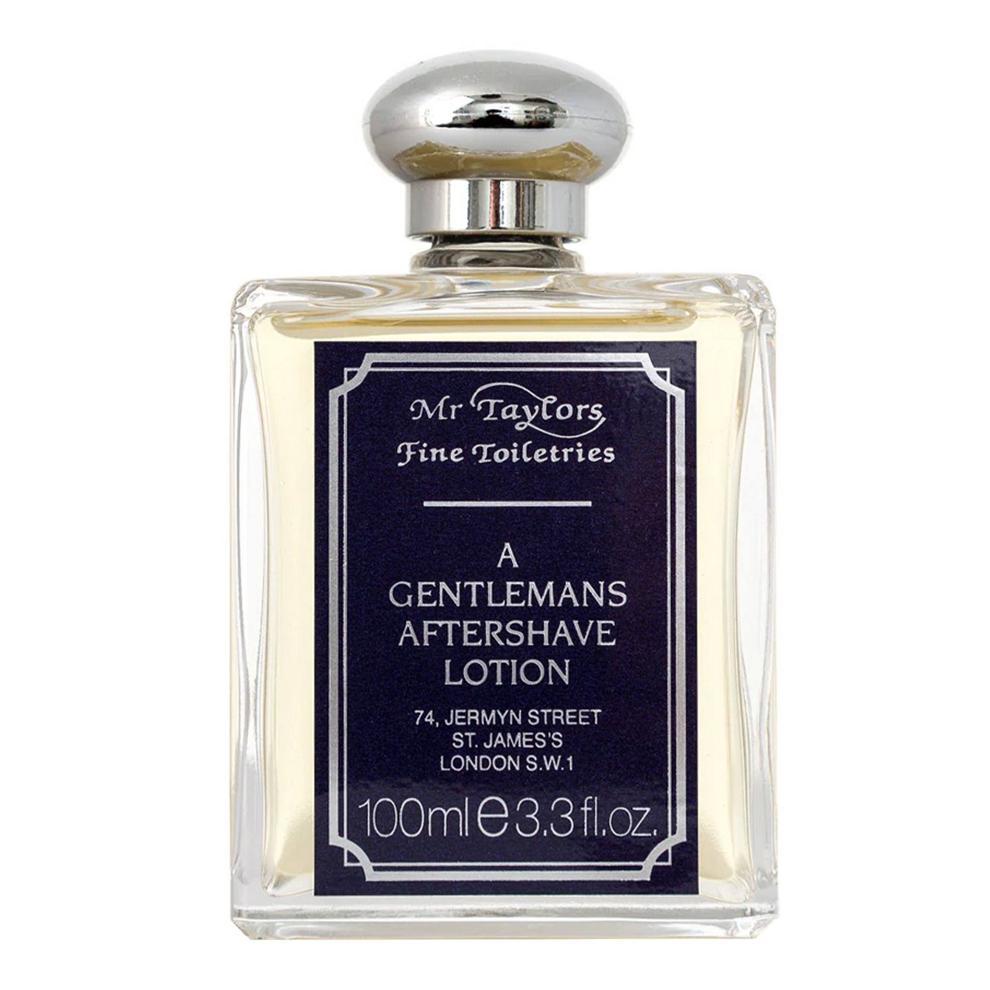 Taylor of Old Bond Street Mr Taylor Aftershave Lotion: A fresh and beautifully fragranced splash-on aftershave rich in the historical Taylor tradition.  Fragrances Notes • TOP: Lavender, Bergamot, Green Notes, Fougere • HEART: Geranium, Soft Green Fern • BASE: Amber, Leather, Moss, Musk