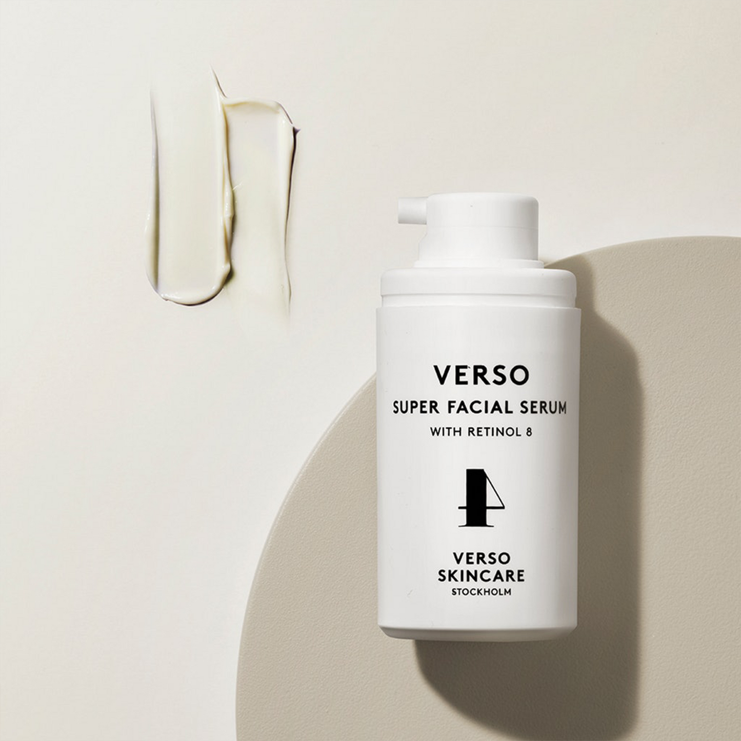 Verso Super Facial Serum: Verso Super Facial Serum is a rich, creamy serum that visibly strengthens and restores the skin. Containing a higher dose of Retinol 8, this face serum effectively promotes the appearance of fresh, youthful skin while visibly improving the skin's texture. The result includes a reduced appearance of wrinkles and discoloration.