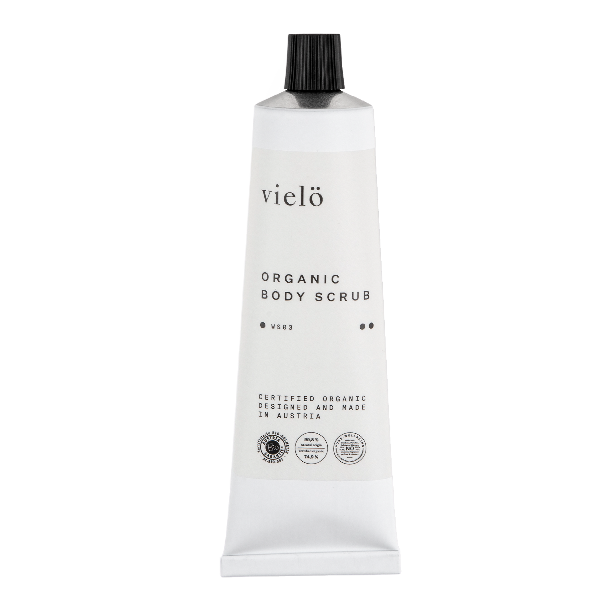 Vielo Organic Body Scrub: Nourishing organic body scrub, specially designed to cleanse and exfoliate the skin gently, to remove dead skin cells and revitalize your body. Suitable for all skin types.