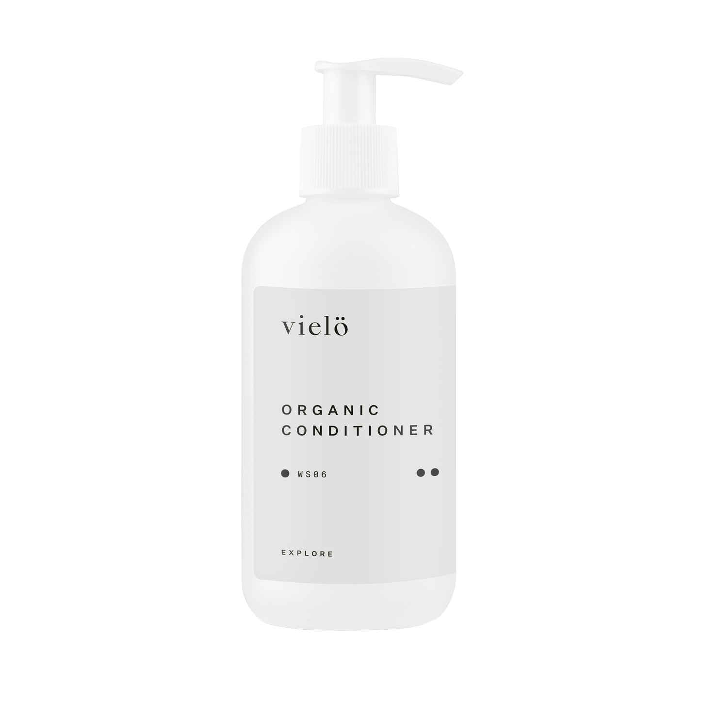 Vielo Organic Conditioner: Nourishing organic conditioner, specially designed to strengthen and moisturize damaged hair, leaving it soft and smooth. Suitable for all hair types.