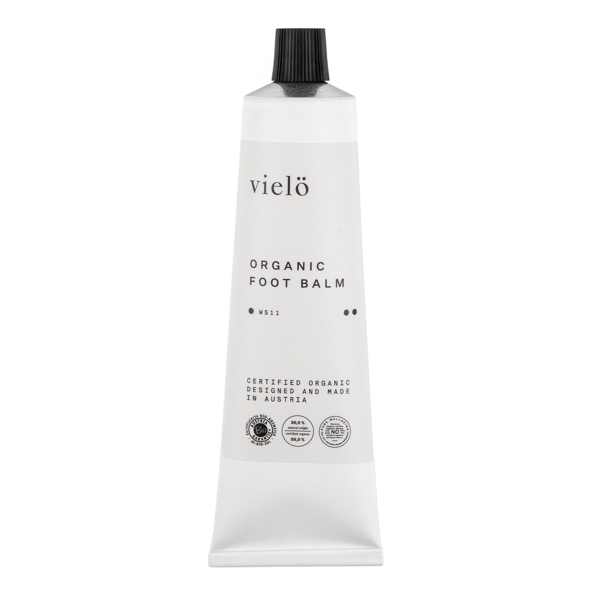 Vielo Organic Foot Balm: Nourishing organic foot balm, specially designed to moisturize and soften dry feet and cracked heels. Suitable for all skin types.